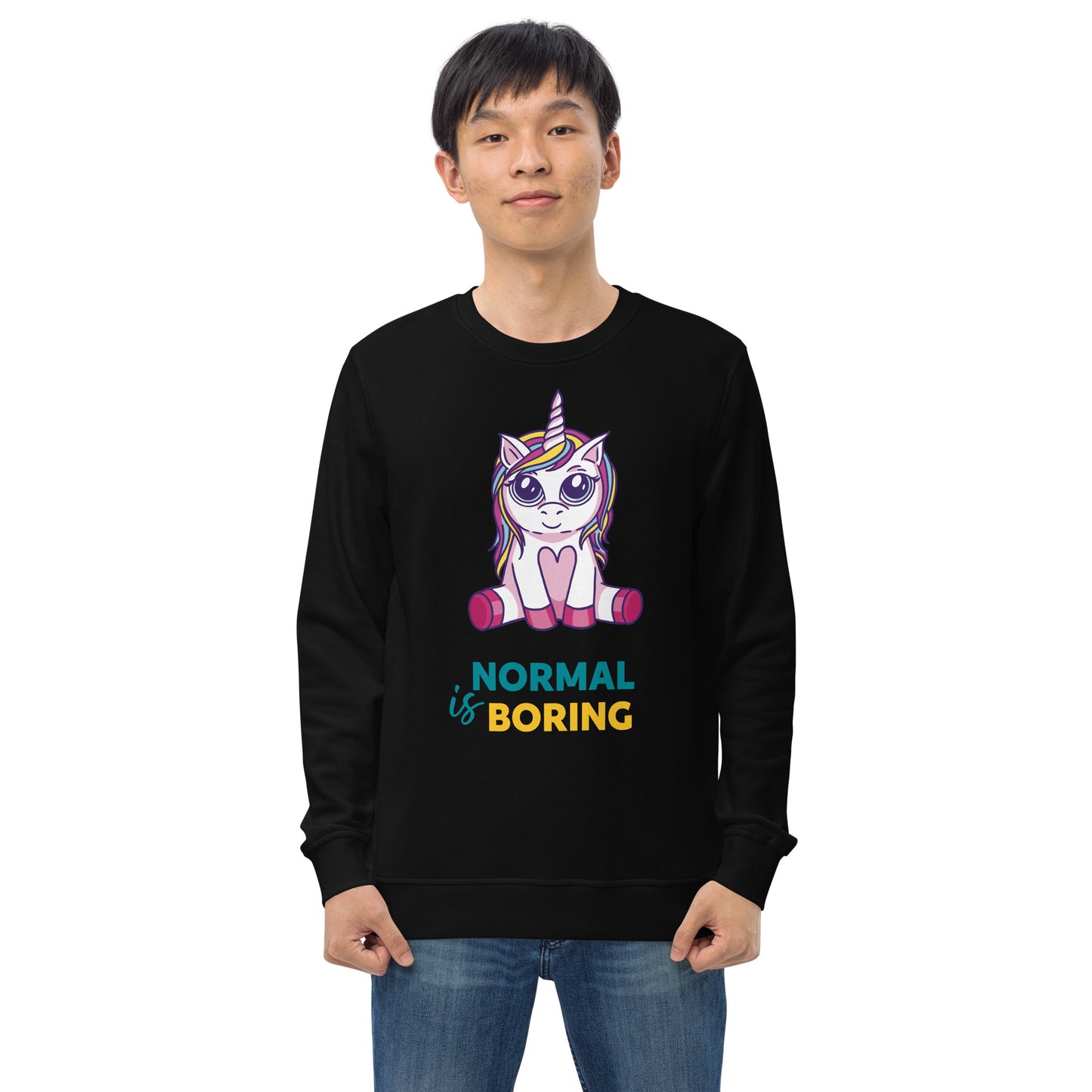 Unisex Unicorn organic sweatshirt