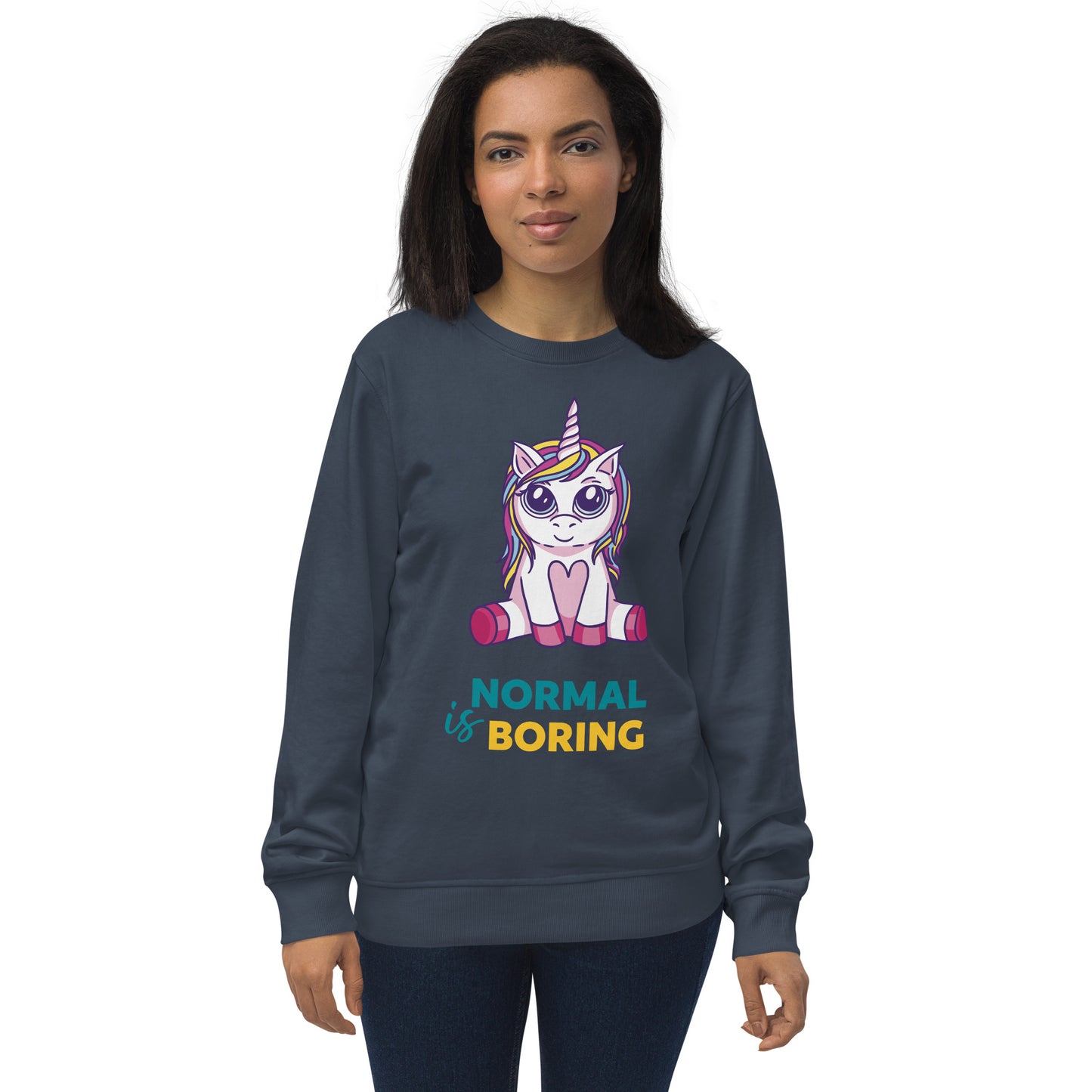 Unisex Unicorn organic sweatshirt