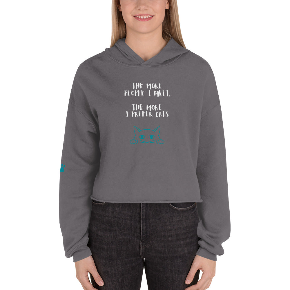 Cat People Crop Hoodie