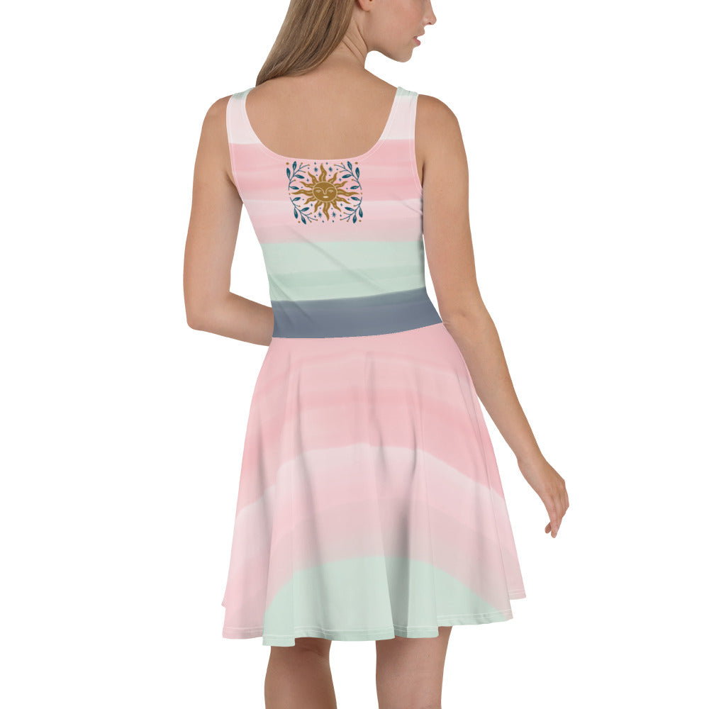 Greek Summer Skater Dress