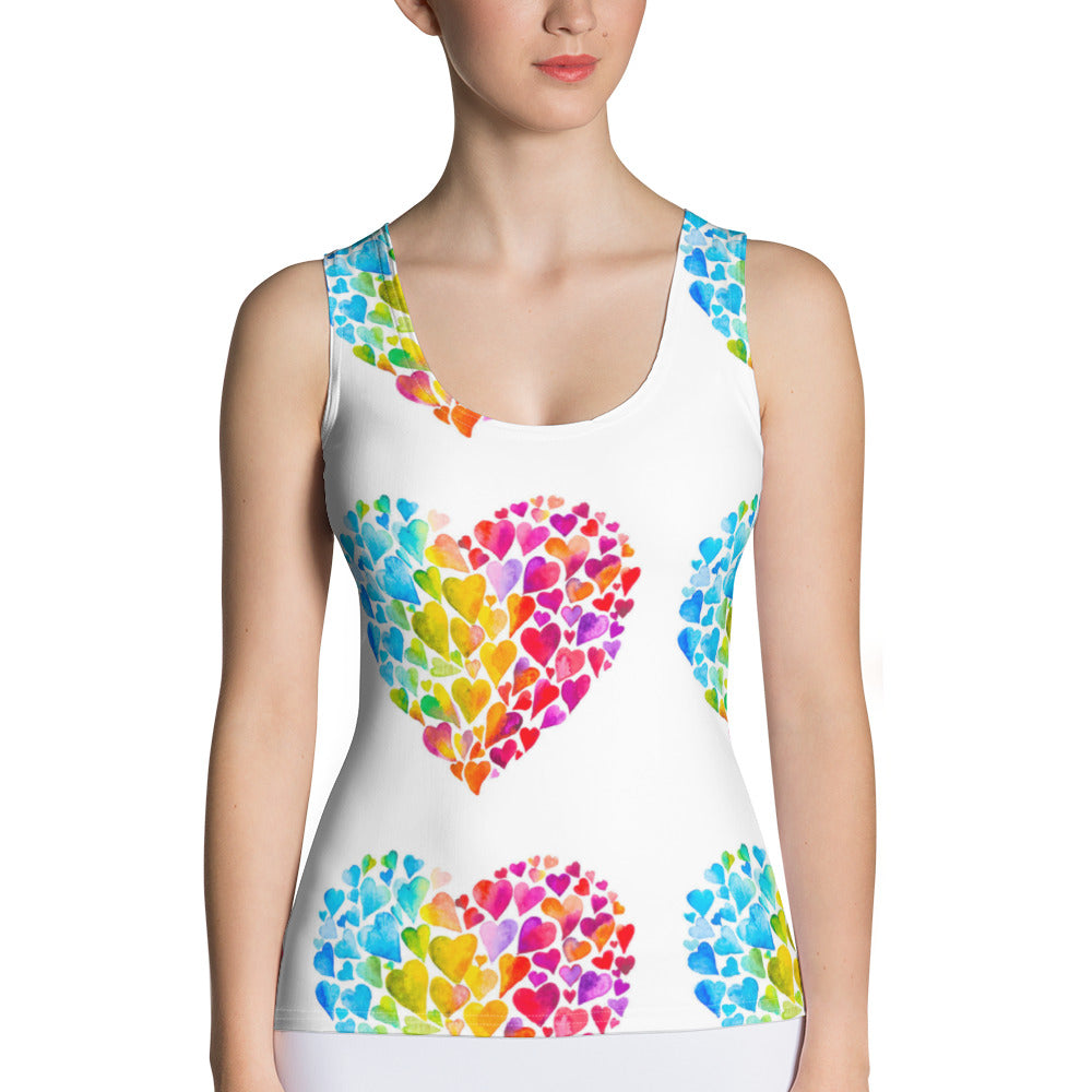 Heart Rainbow Tank Top