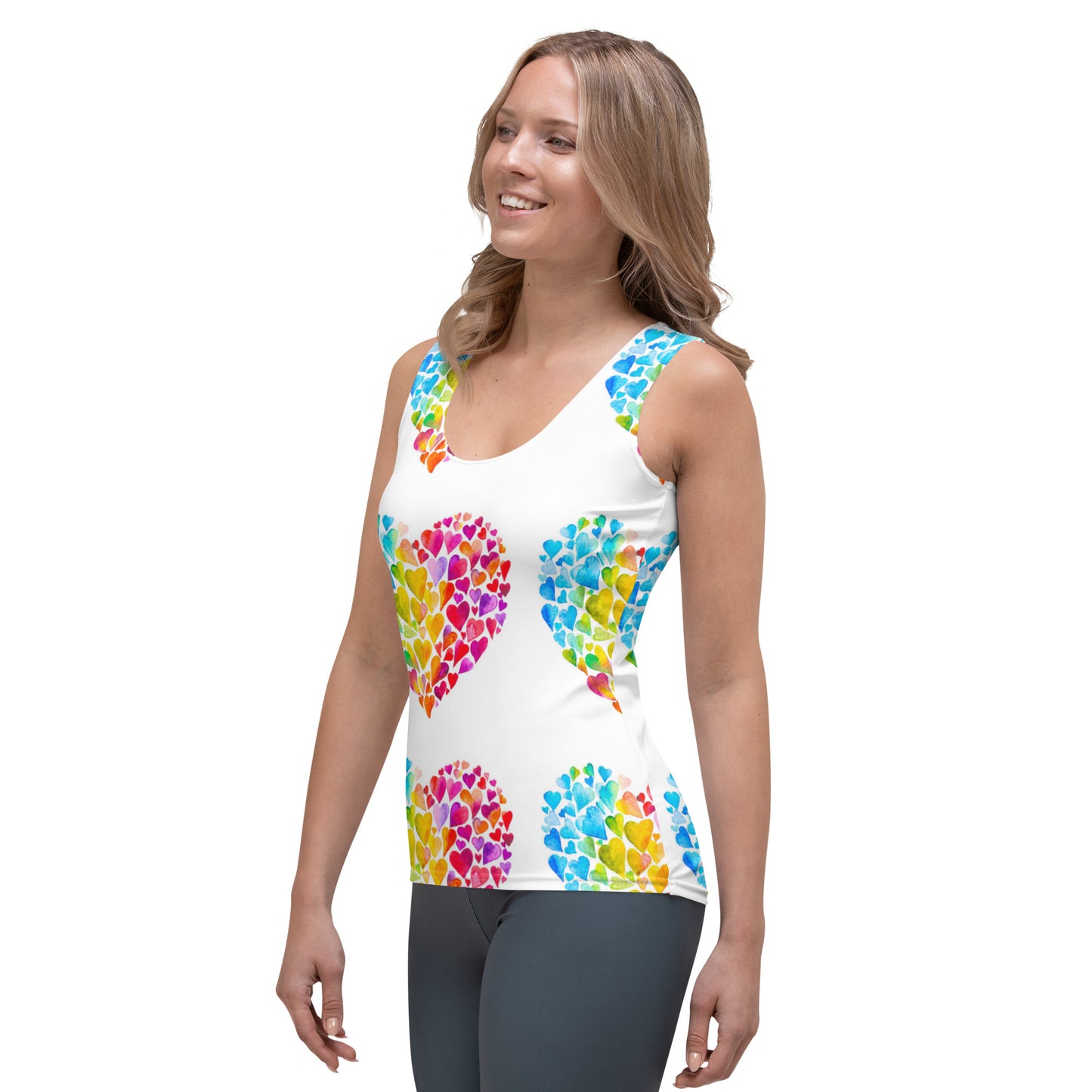 Heart Rainbow Tank Top