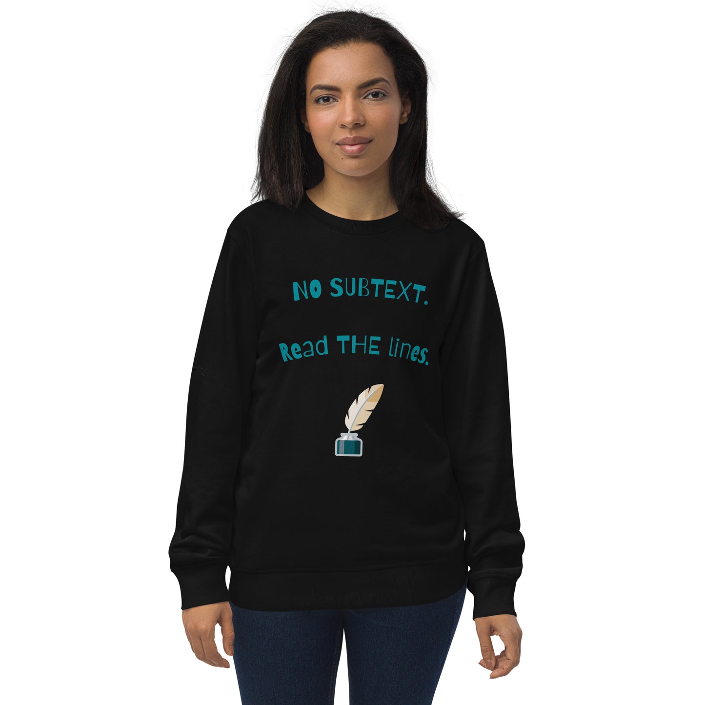 Unisex No Subtext organic sweatshirt