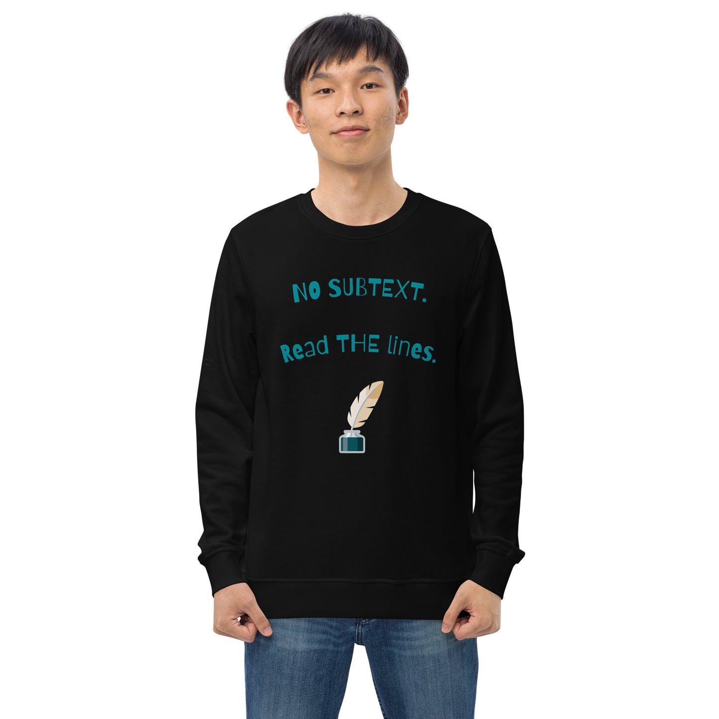 Unisex No Subtext organic sweatshirt