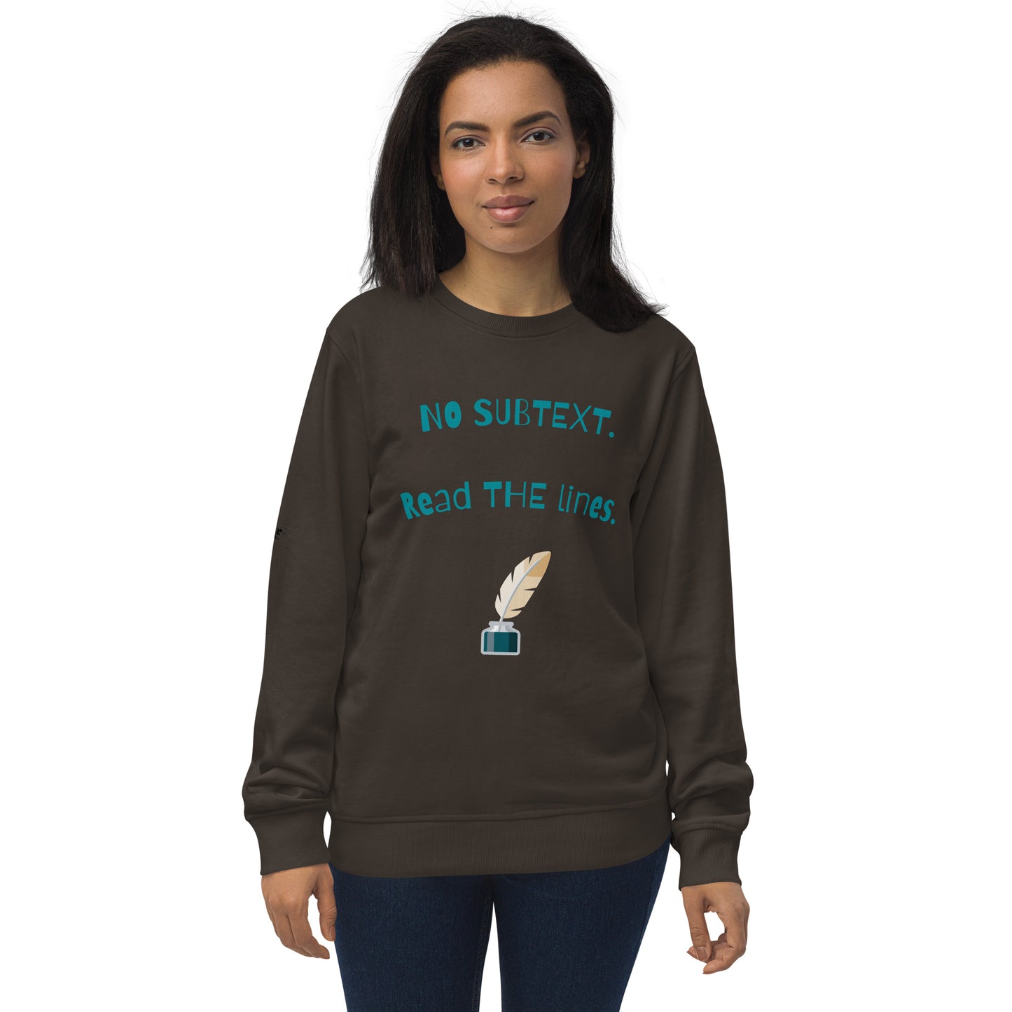 Unisex No Subtext organic sweatshirt