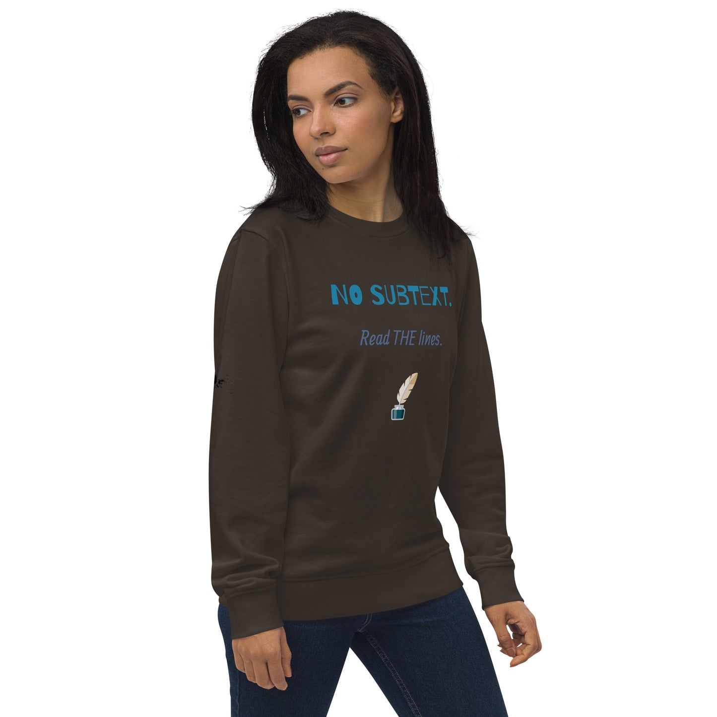 Unisex No Subtext organic sweatshirt