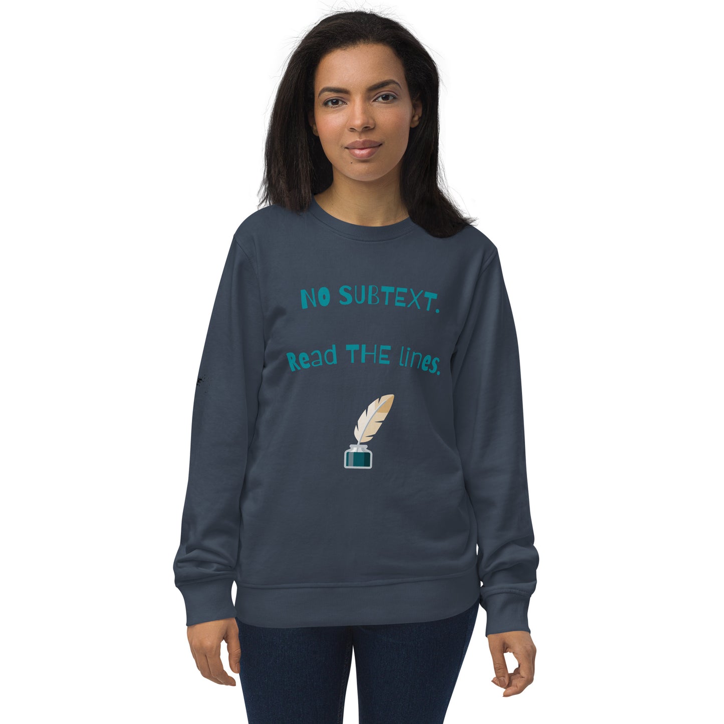 Unisex No Subtext organic sweatshirt