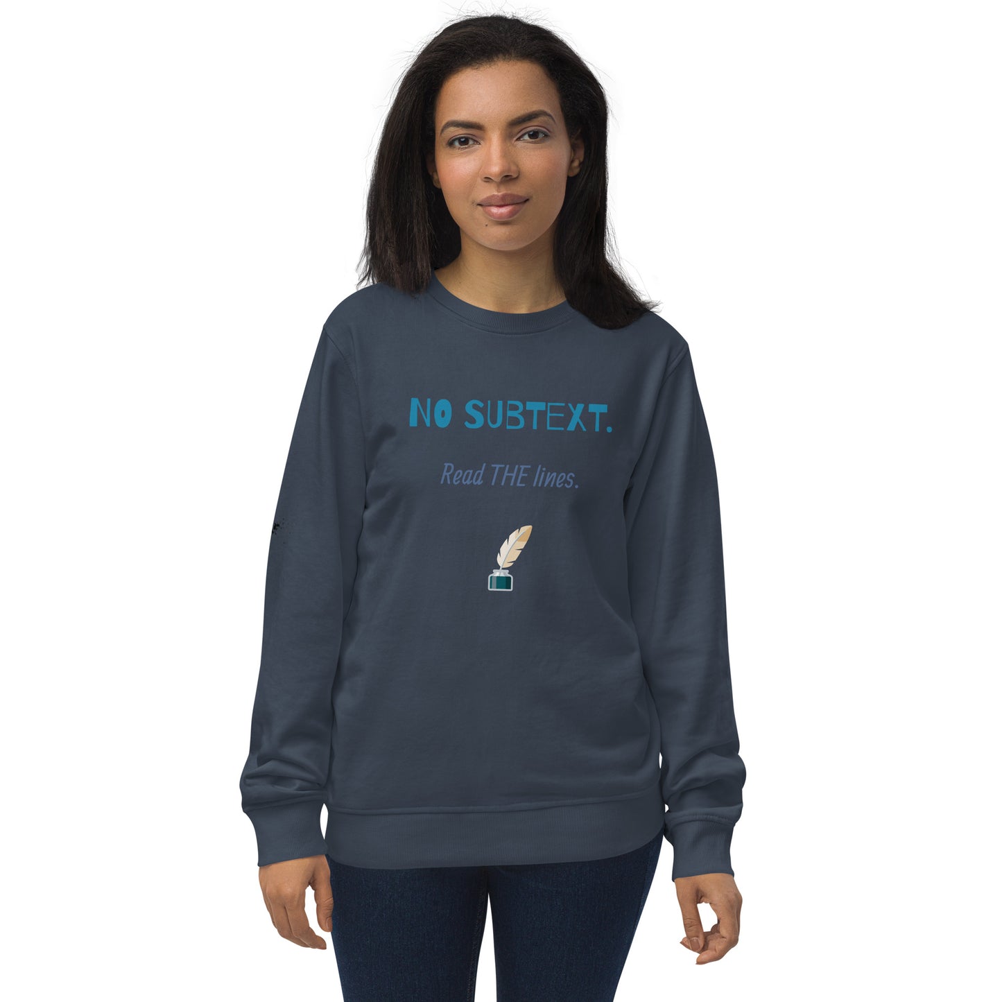 Unisex No Subtext organic sweatshirt