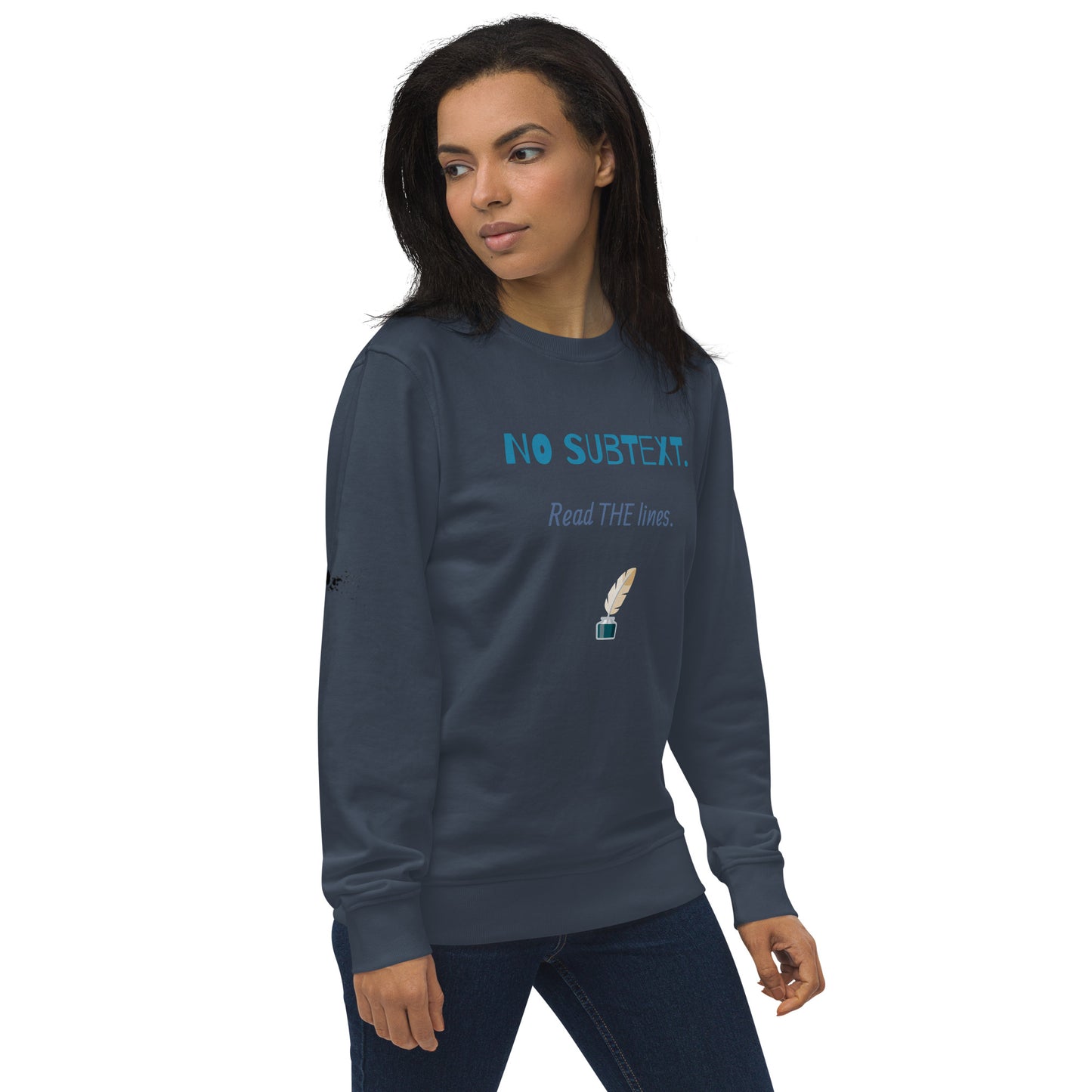 Unisex No Subtext organic sweatshirt