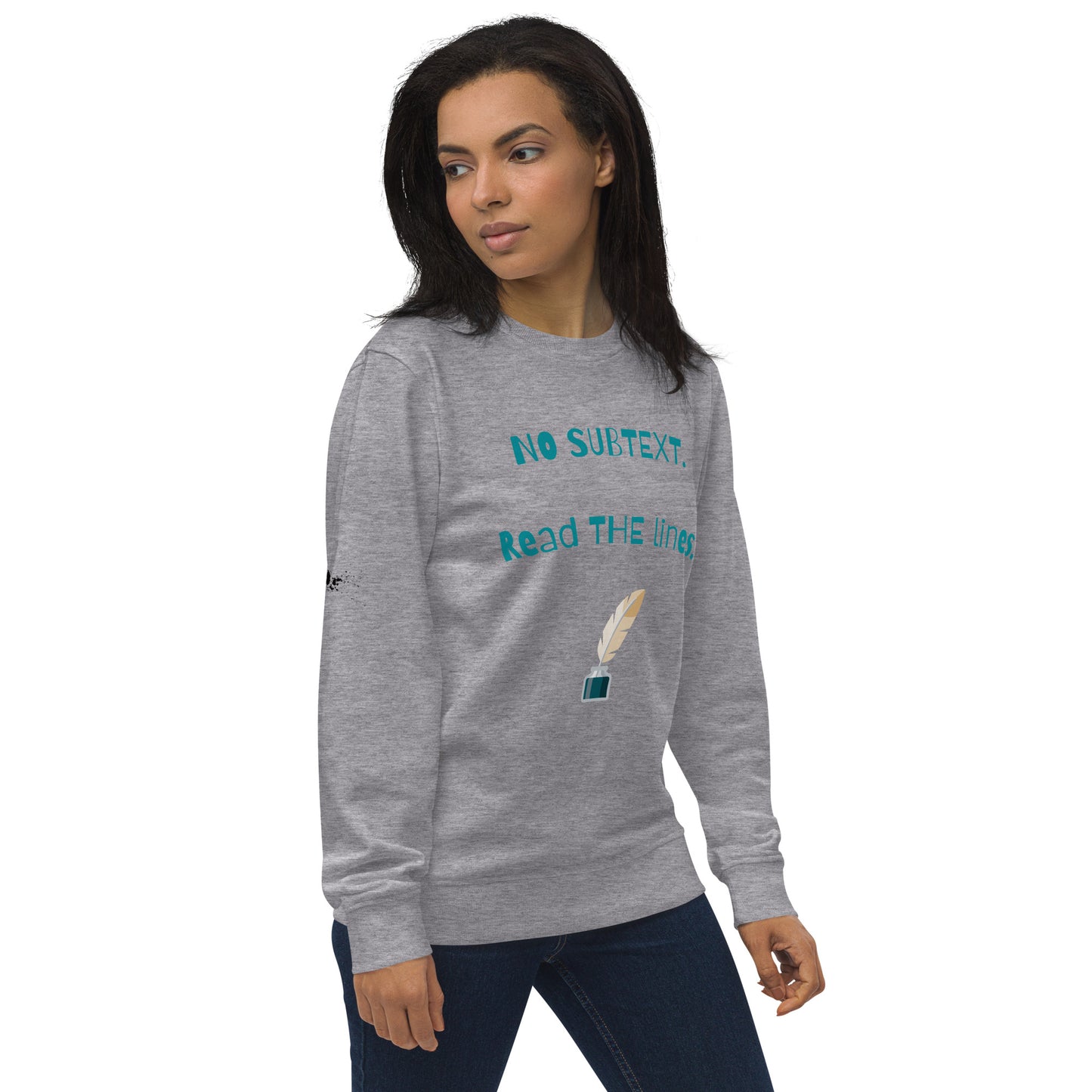 Unisex No Subtext organic sweatshirt