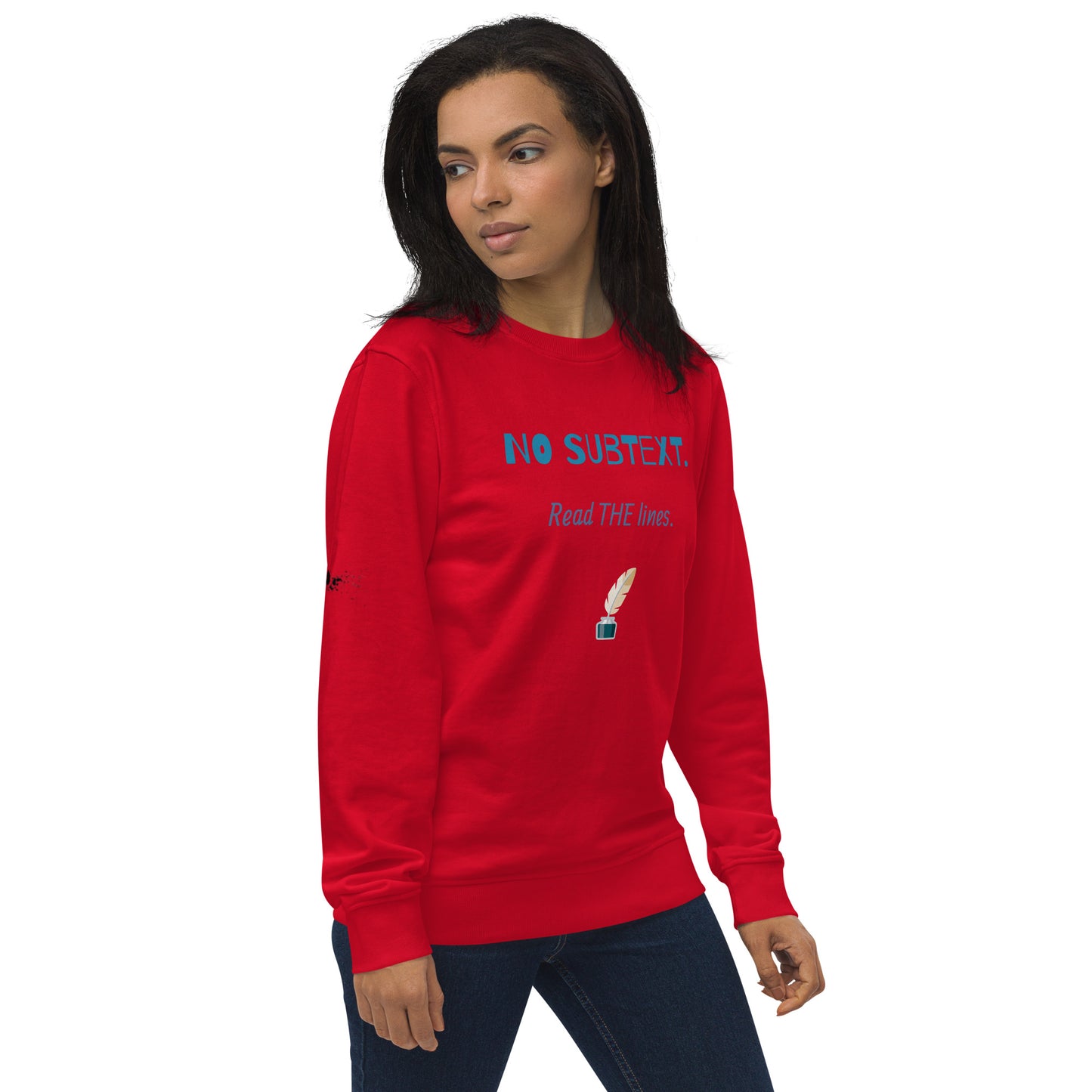 Unisex No Subtext organic sweatshirt