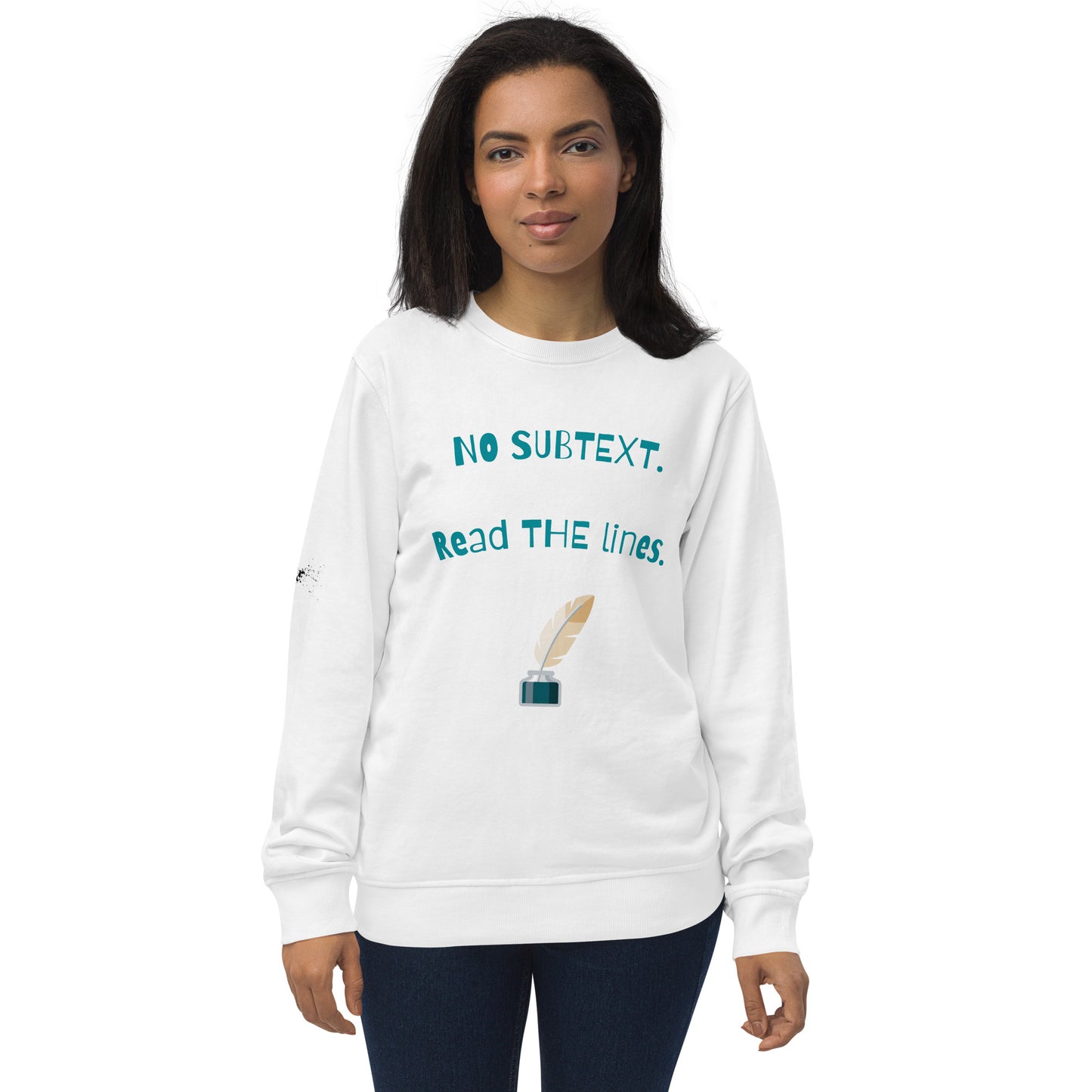 Unisex No Subtext organic sweatshirt