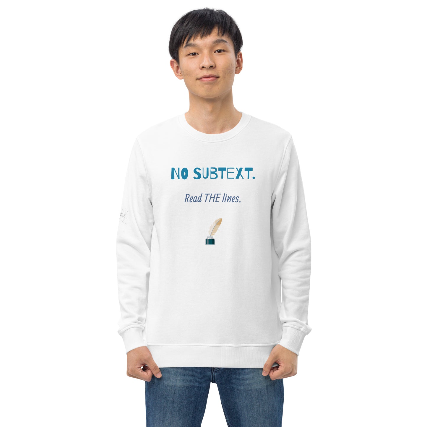 Unisex No Subtext organic sweatshirt