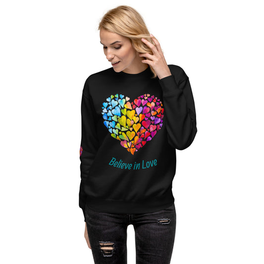 Unisex Love Rainbow Premium Sweatshirt