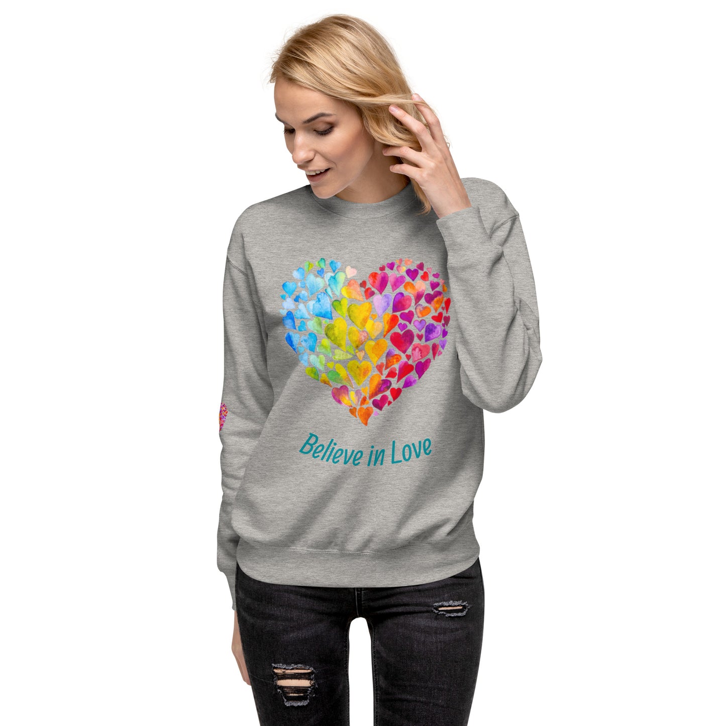 Unisex Love Rainbow Premium Sweatshirt