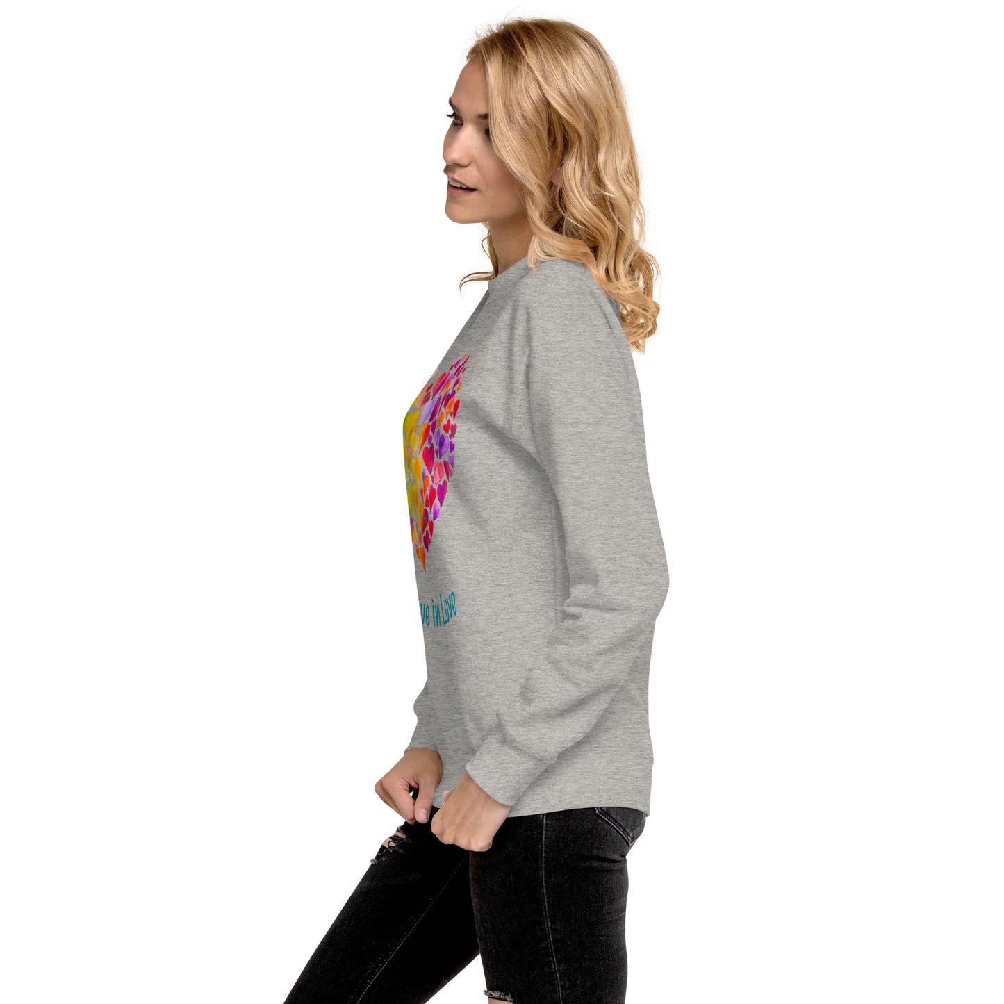 Unisex Love Rainbow Premium Sweatshirt