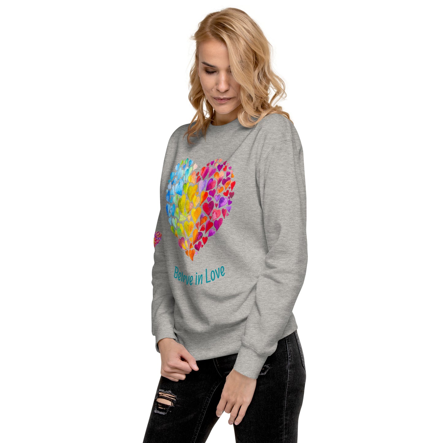 Unisex Love Rainbow Premium Sweatshirt