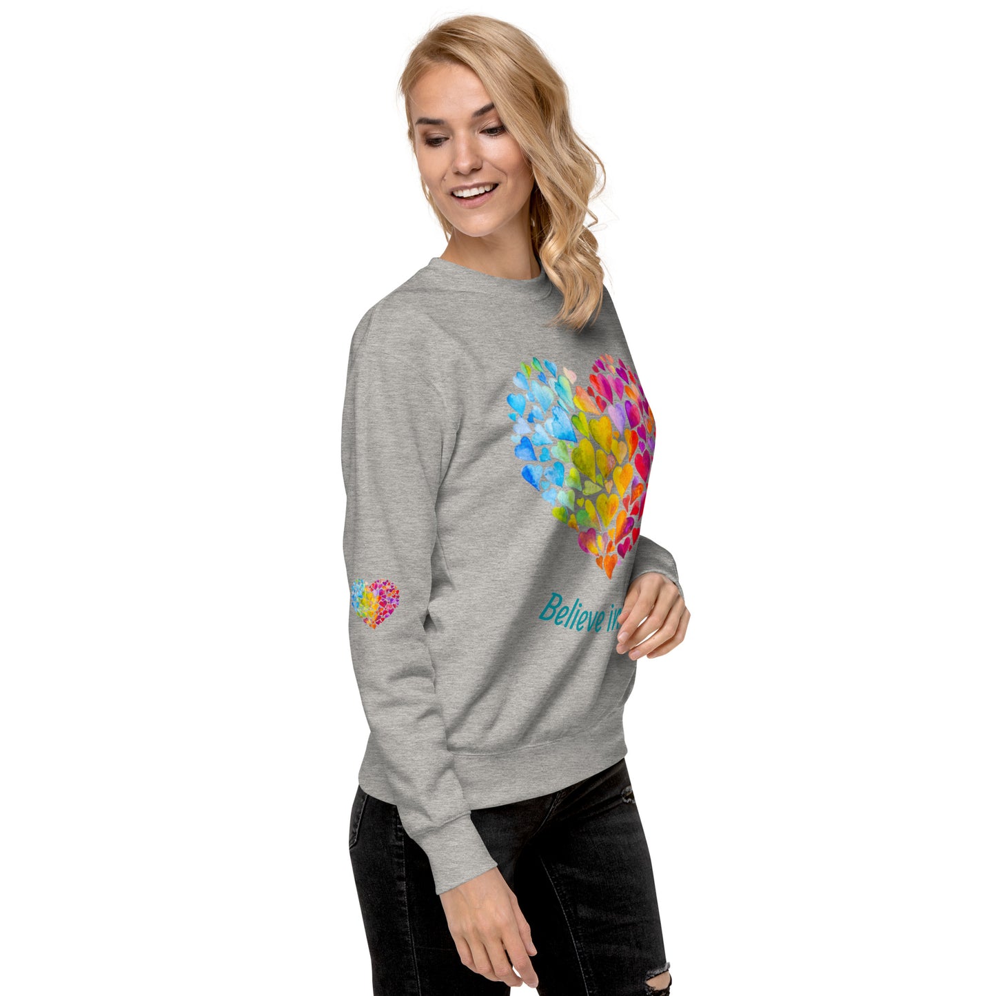 Unisex Love Rainbow Premium Sweatshirt