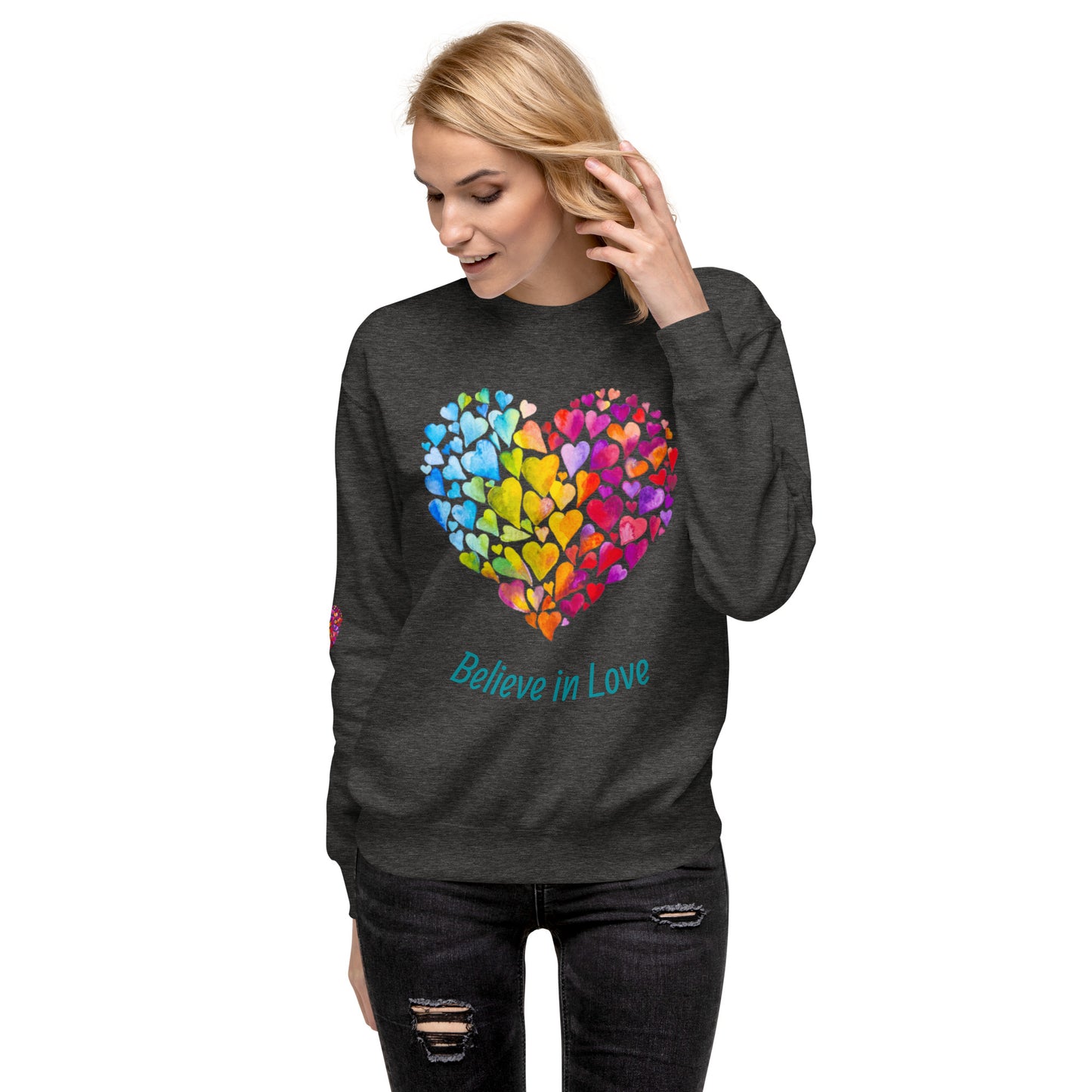 Unisex Love Rainbow Premium Sweatshirt