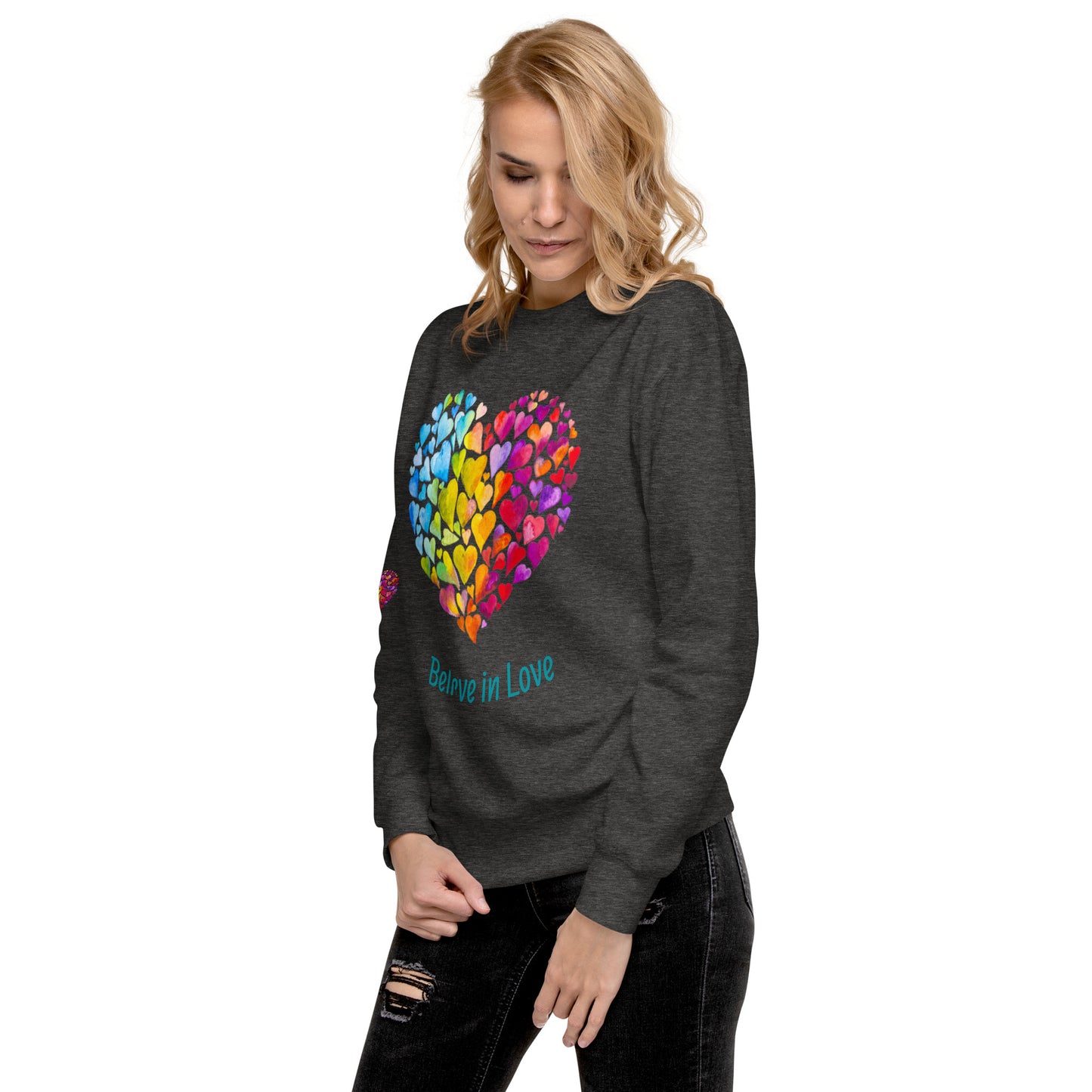 Unisex Love Rainbow Premium Sweatshirt