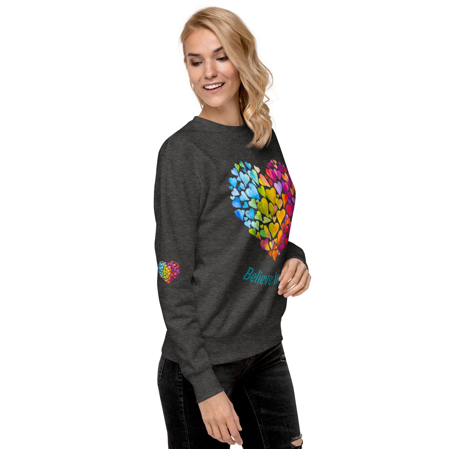 Unisex Love Rainbow Premium Sweatshirt