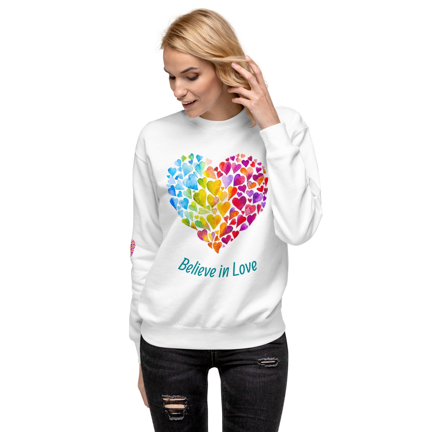 Unisex Love Rainbow Premium Sweatshirt