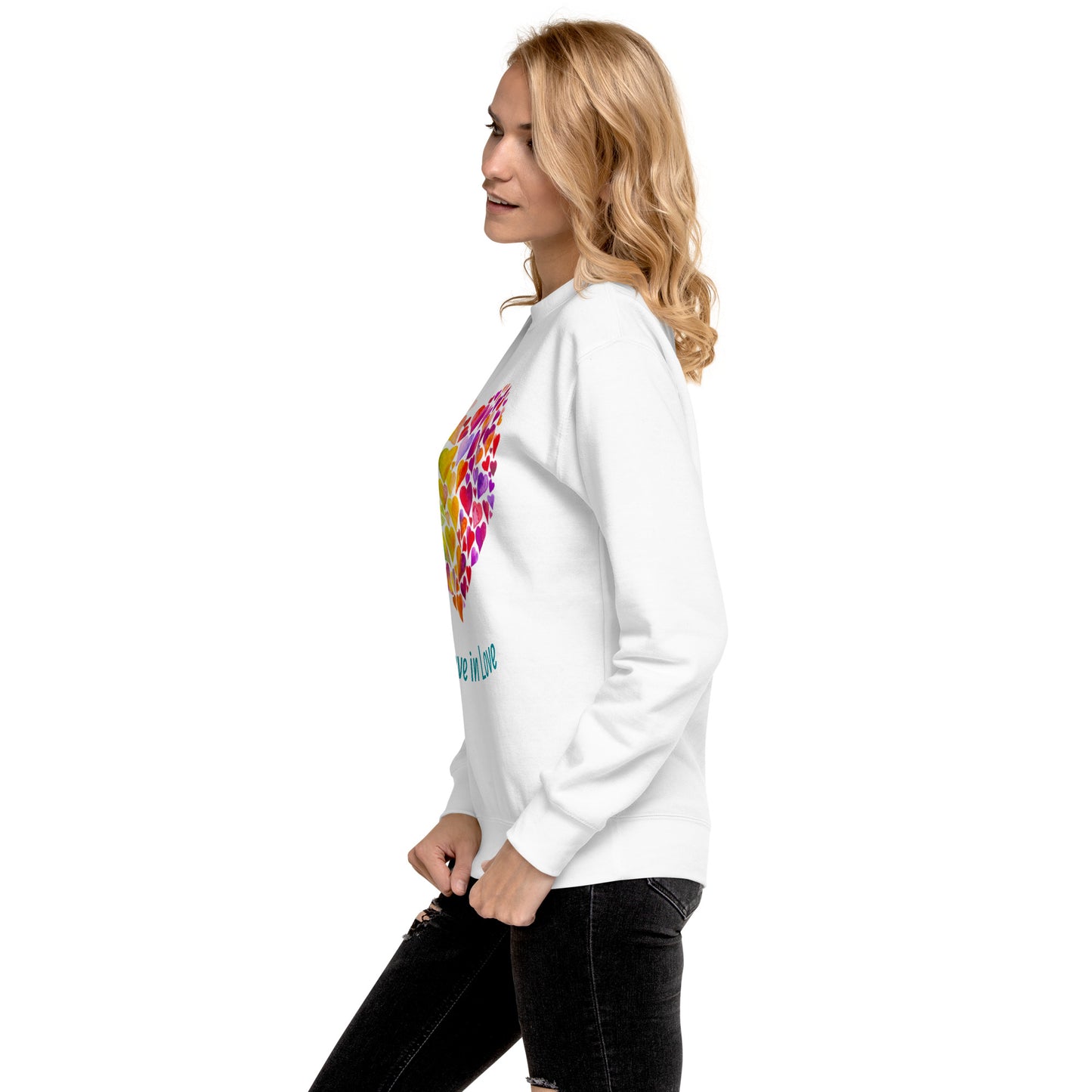 Unisex Love Rainbow Premium Sweatshirt