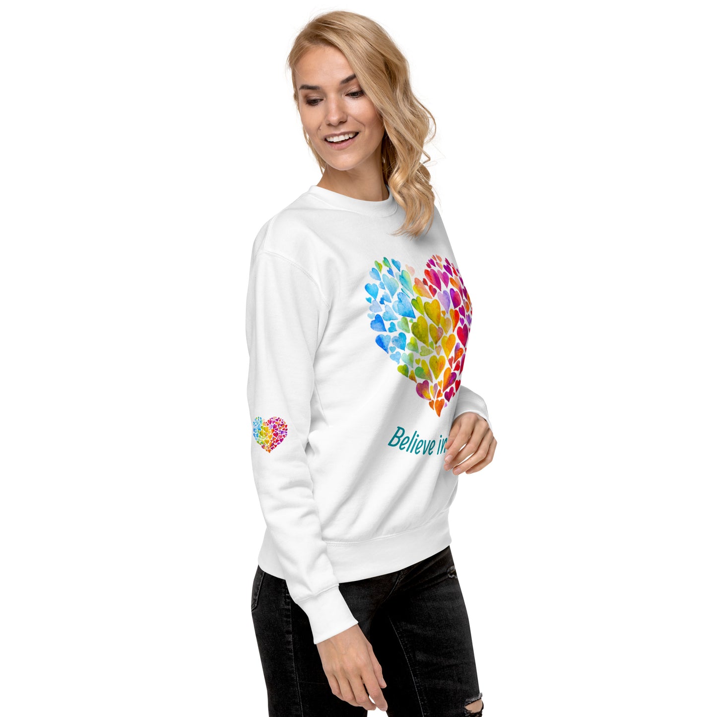 Unisex Love Rainbow Premium Sweatshirt