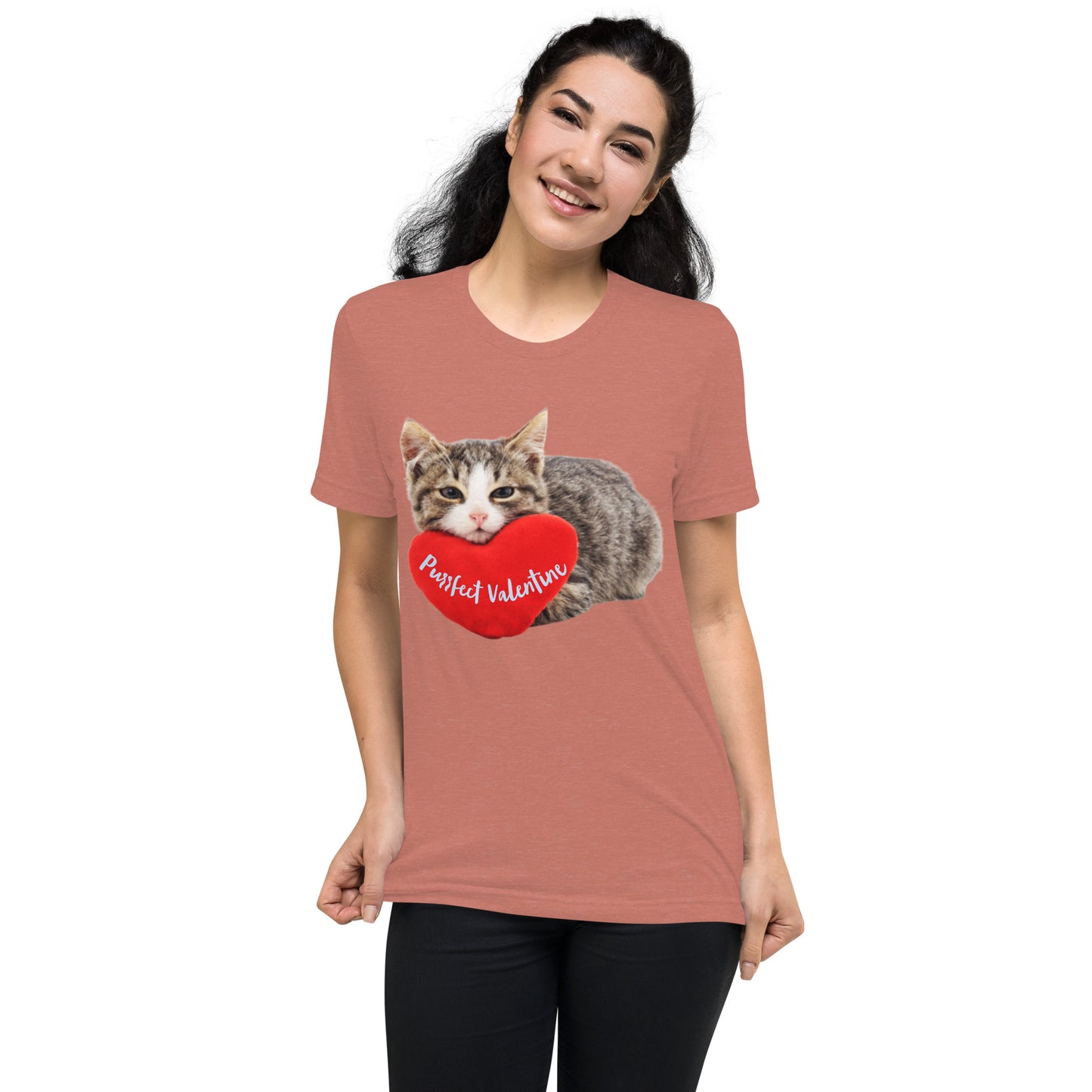 Purrfect Valentine Short sleeve t-shirt