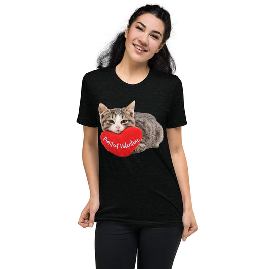Purrfect Valentine Short sleeve t-shirt
