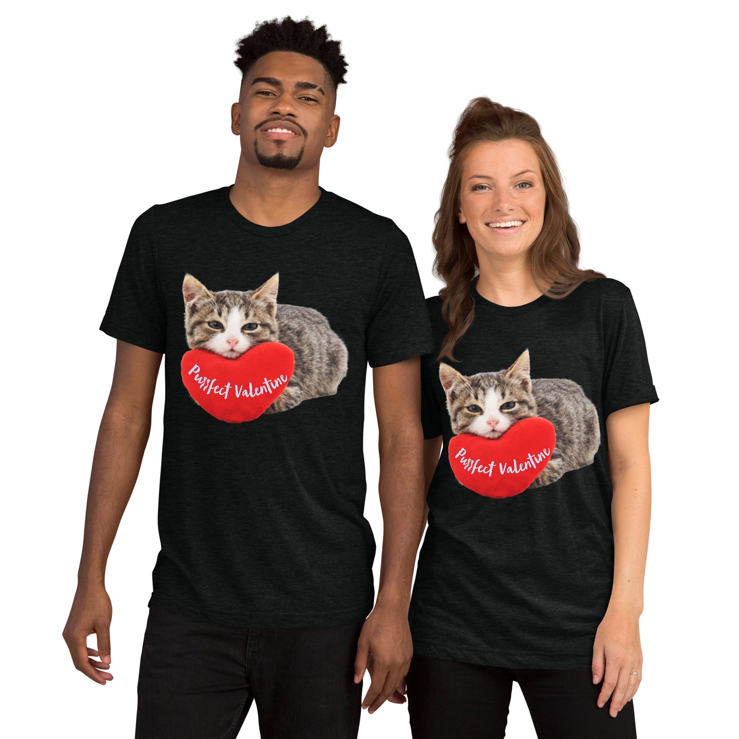 Purrfect Valentine Short sleeve t-shirt