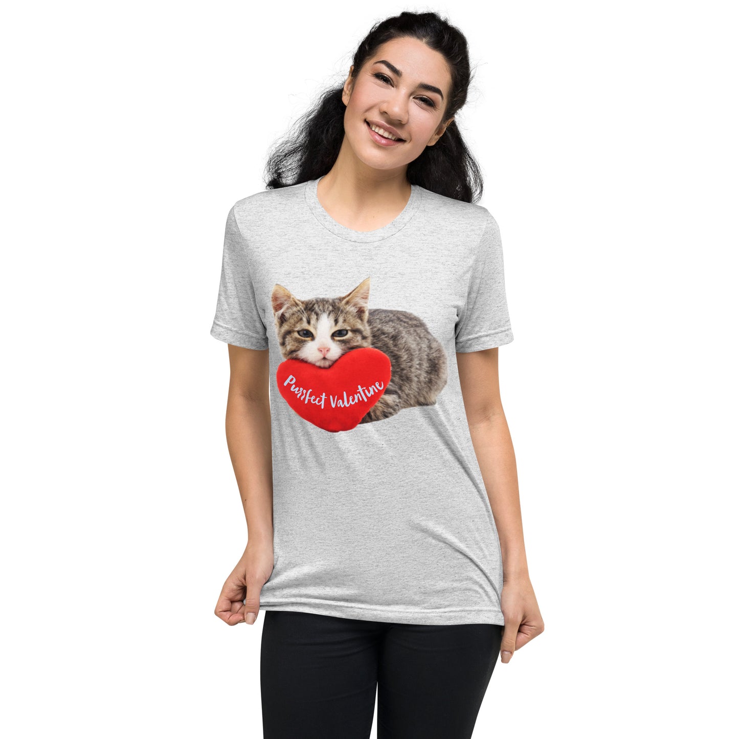 Purrfect Valentine Short sleeve t-shirt