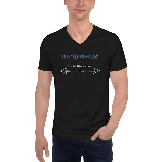 Unisex Introvert Short Sleeve V-Neck T-Shirt