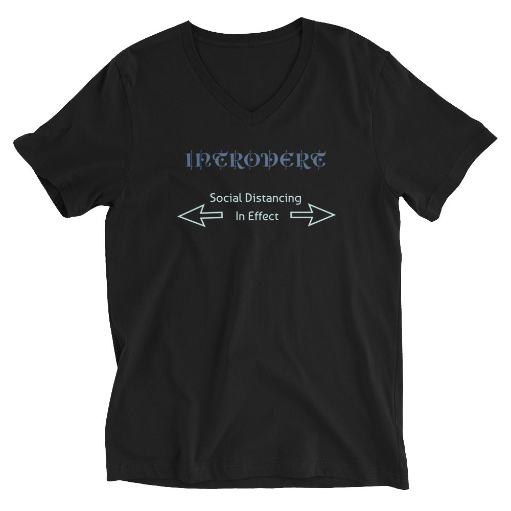 Unisex Introvert Short Sleeve V-Neck T-Shirt