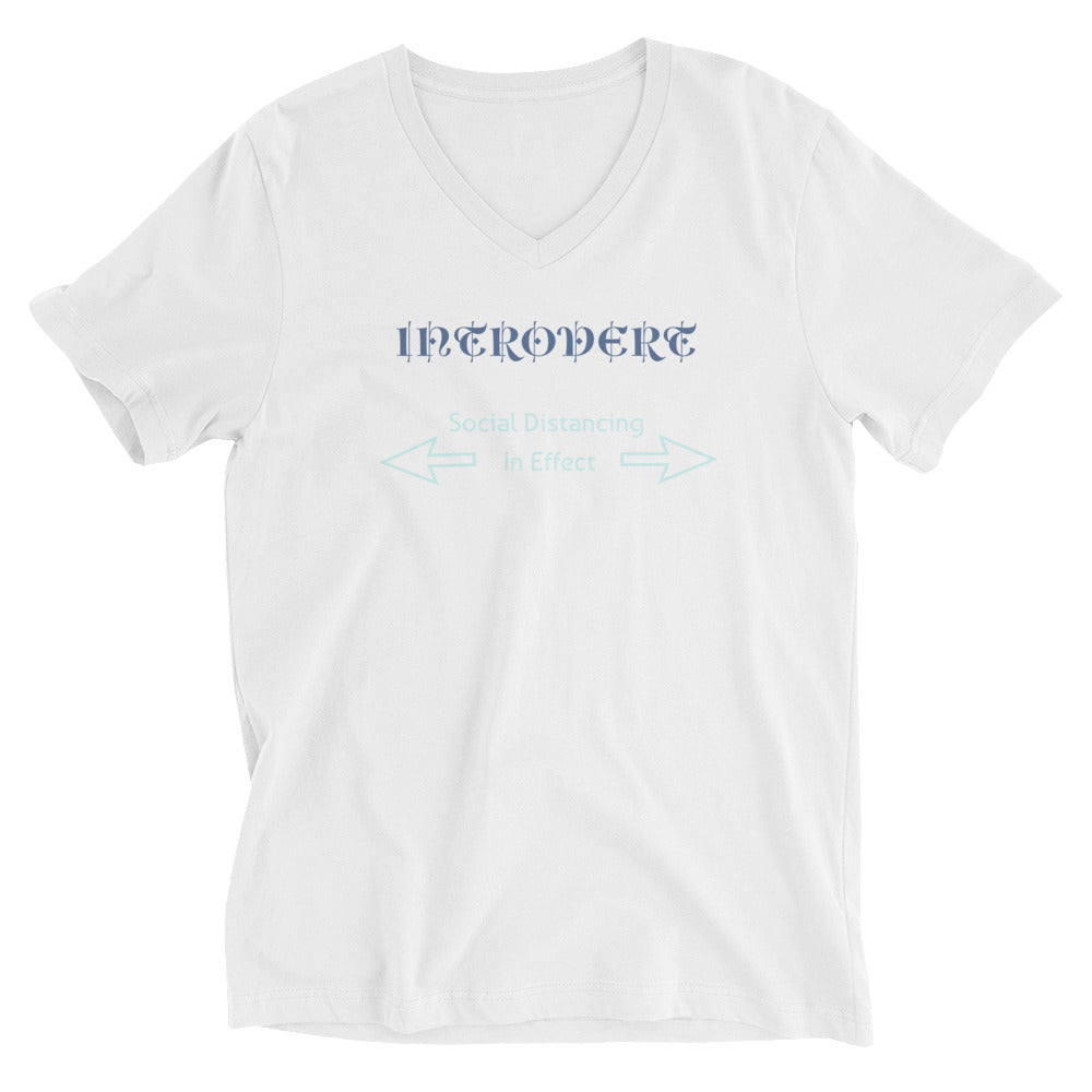 Unisex Introvert Short Sleeve V-Neck T-Shirt