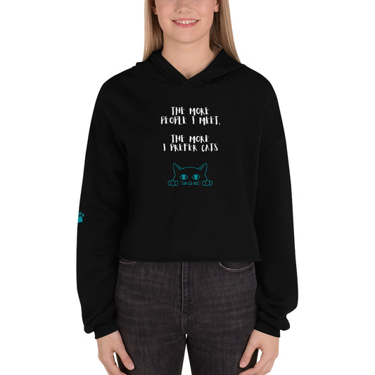 Cat People Crop Hoodie