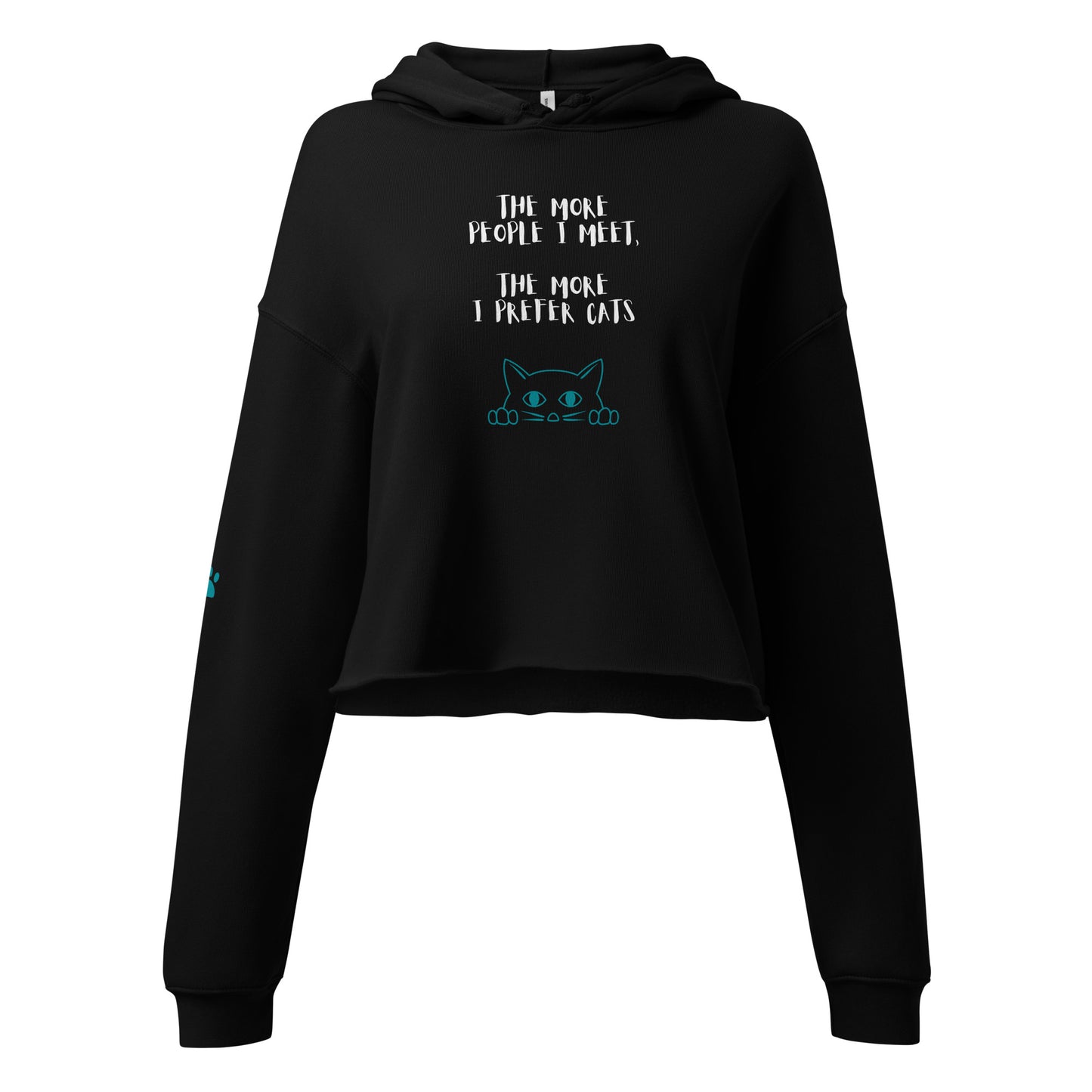 Cat People Crop Hoodie