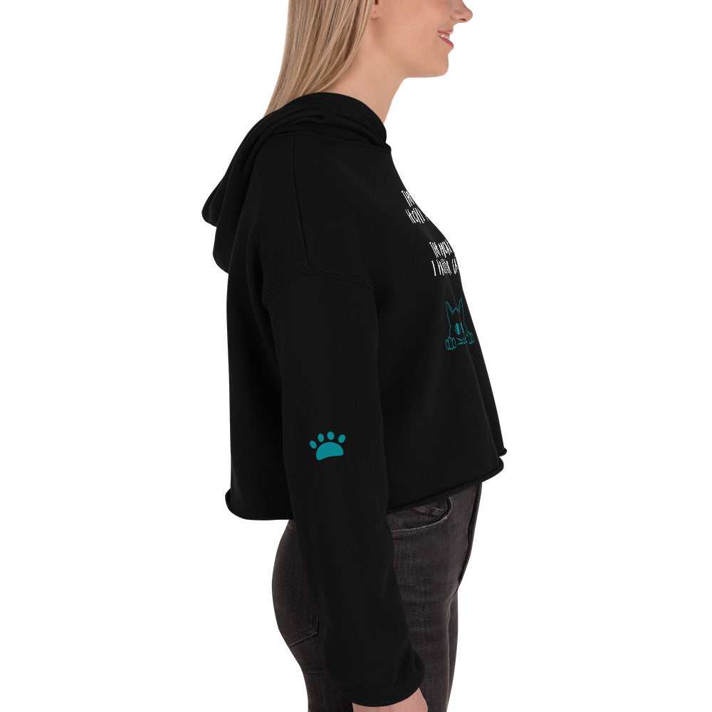 Cat People Crop Hoodie