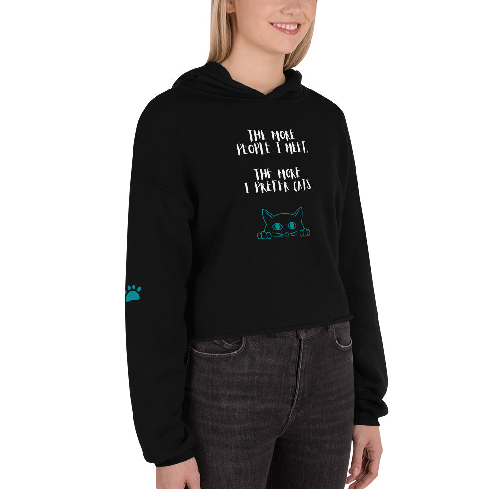 Cat People Crop Hoodie