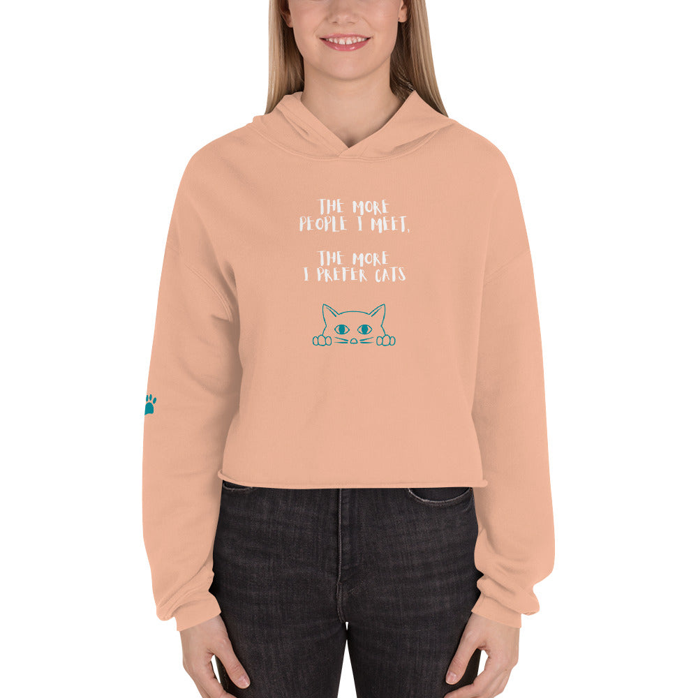 Cat People Crop Hoodie