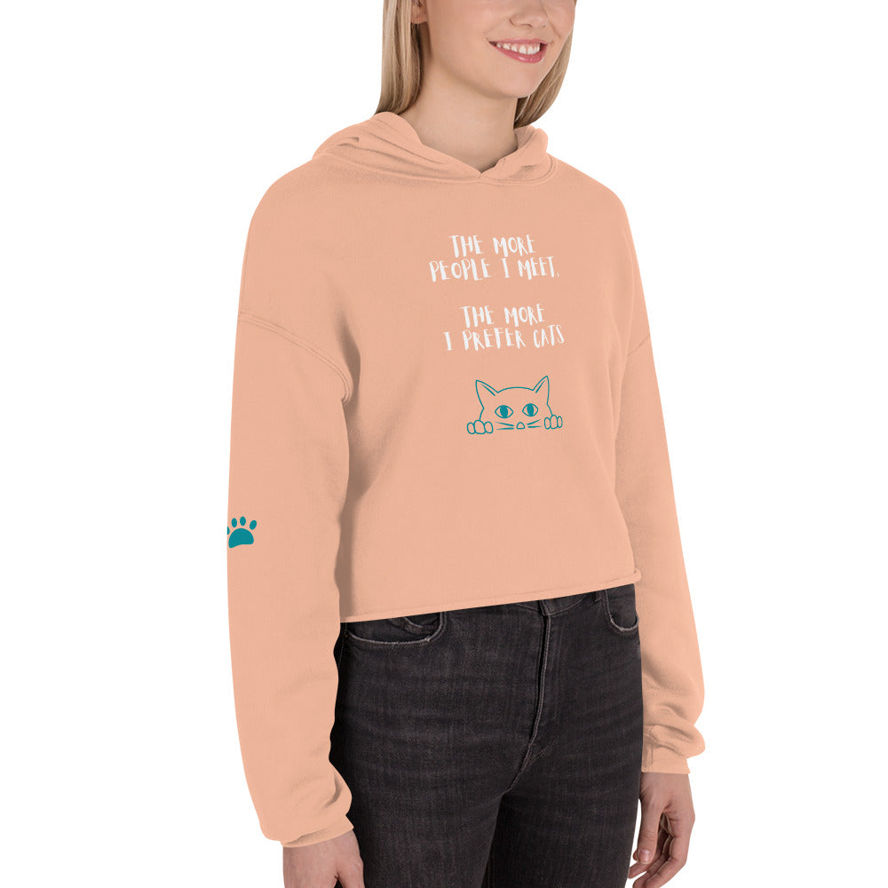 Cat People Crop Hoodie