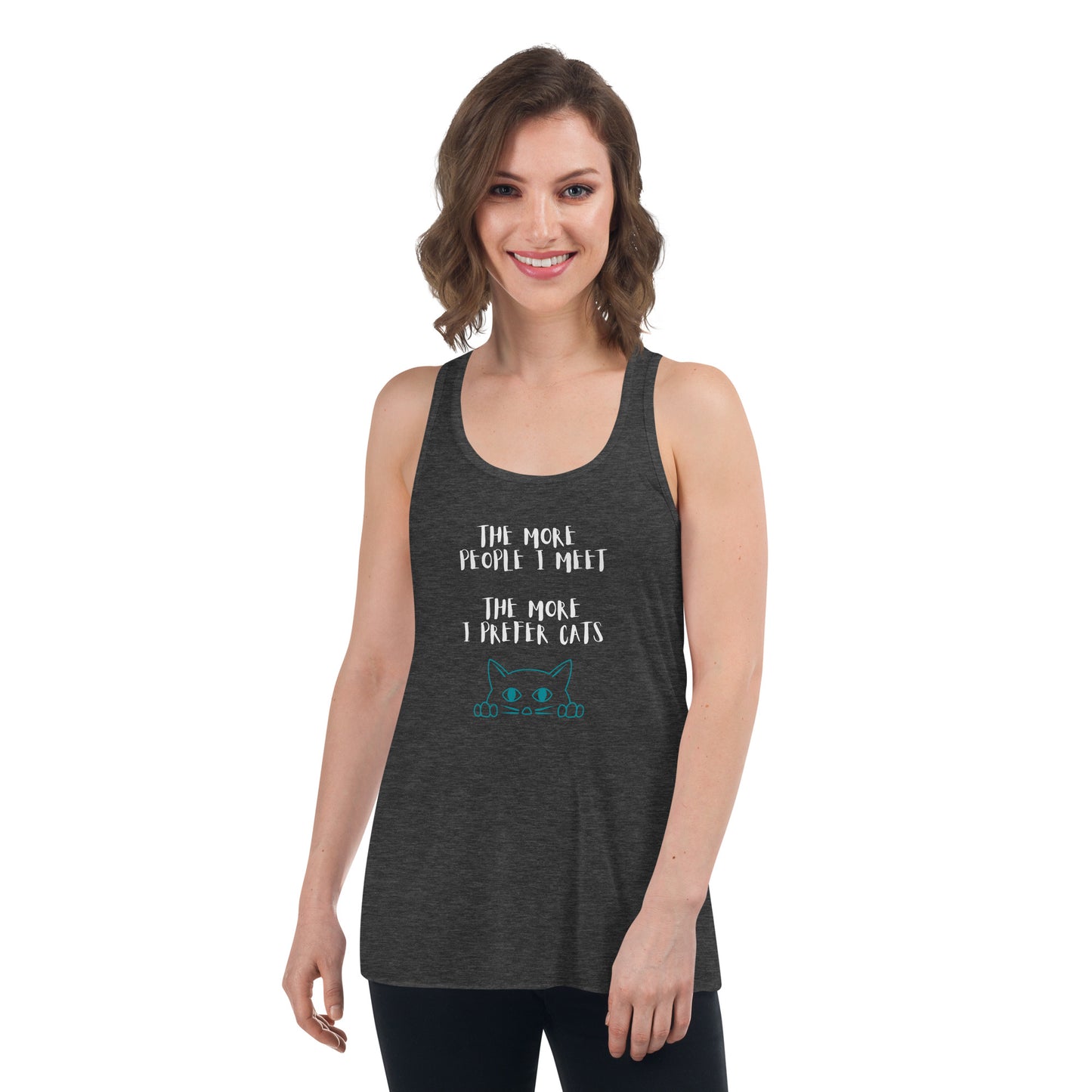 Cat People Flowy Racerback Tank